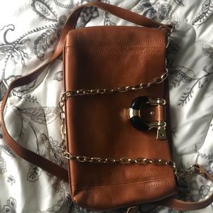 Vintage shoulder/side leather bag